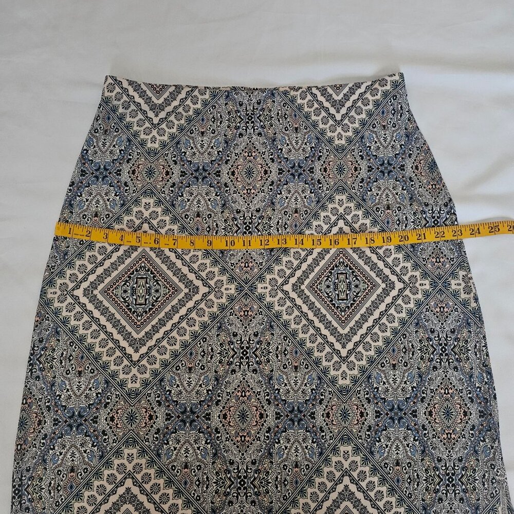 Chico's Multicolor Printed Column Design A-line Maxi Skirt Size 2/US (12-14) - Picture 9 of 11